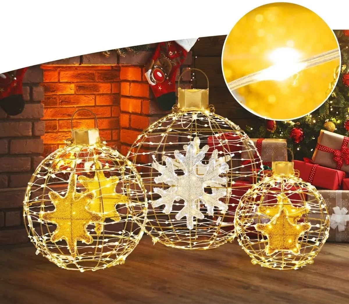 Декоративная фигурка Costway CM24902DE 3pcs (Gold)