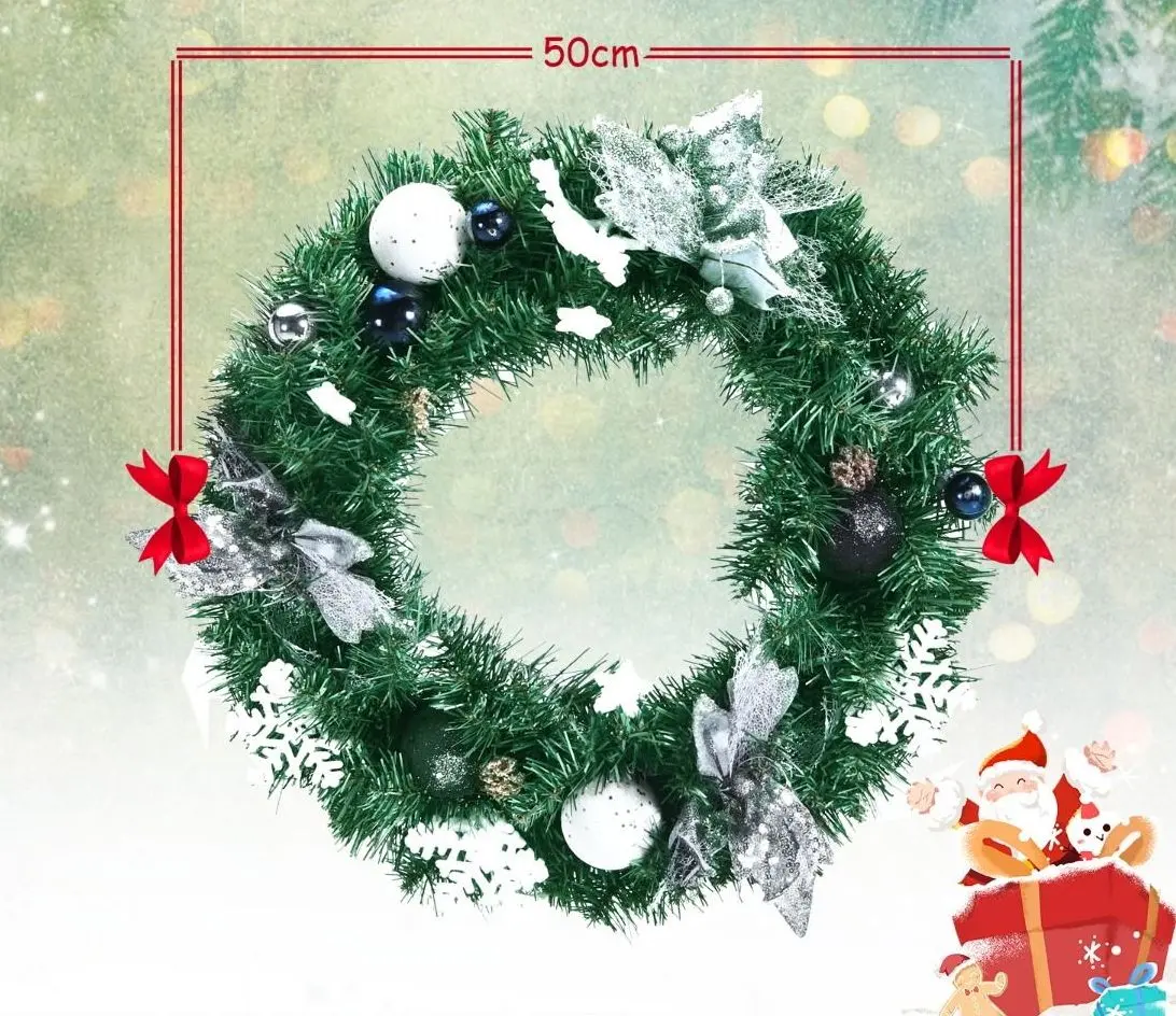 Coroană decorativă Costway CM23187 (Green) - 2