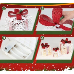 Set cutie cadou cu LED-uri Costway CM23881 3pcs (White) Thumb