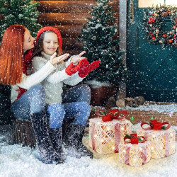 Set cutie cadou cu LED-uri Costway CM23881 3pcs (White) Thumb