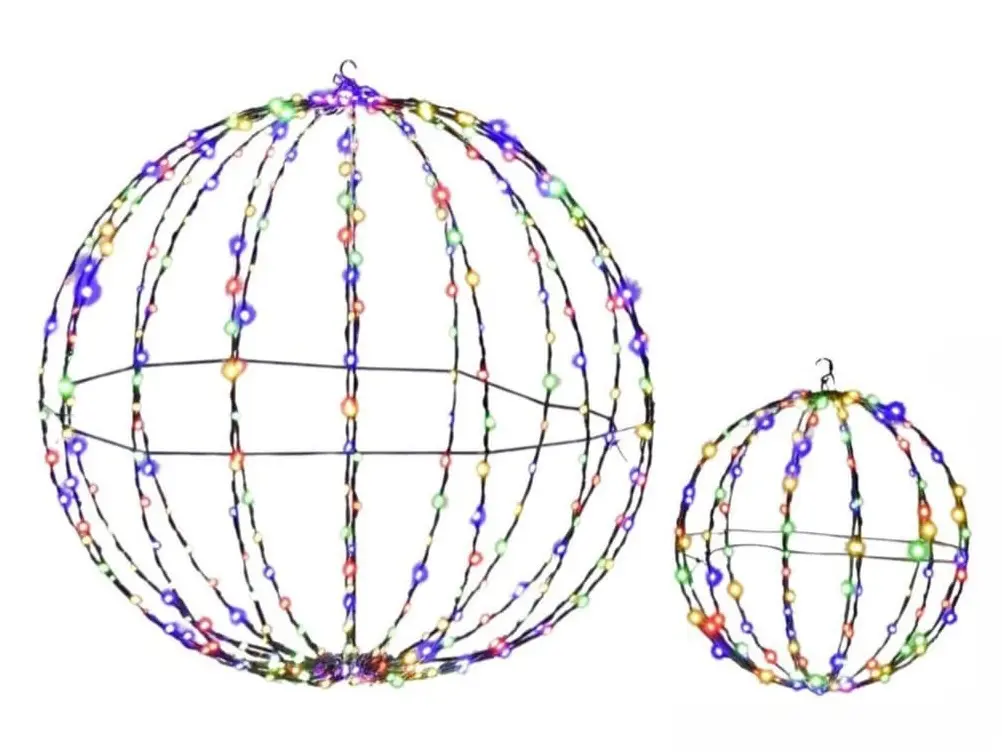 Комплект светодиодных шаров Costway CM25000DE 2pcs - 4
