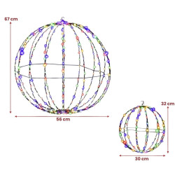 Комплект светодиодных шаров Costway CM25000DE 2pcs Thumb