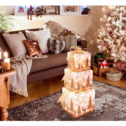 Set cutii cadou decorative Costway CM24288DE (Gold) Thumb