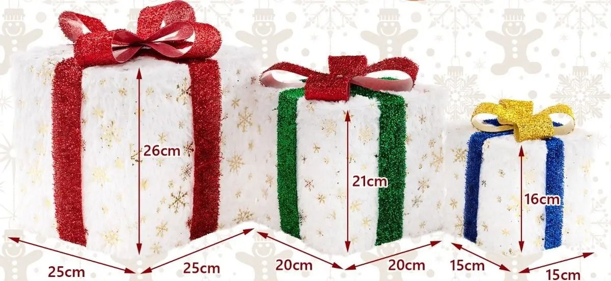 Set cutii cadou decorative Costway CM24608DE (Multicolor) - 2