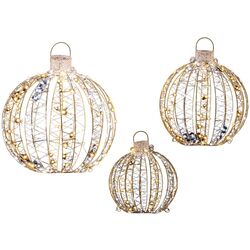 Set bile de Crăciun Costway CM24148DE-GD (Gold)