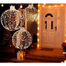 Set bile de Crăciun Costway CM24148DE-GD (Gold) Thumb