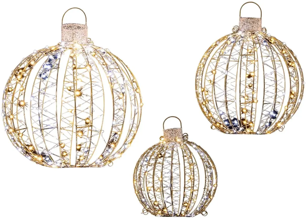 Set bile de Crăciun Costway CM24148DE-GD (Gold)