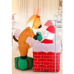 Decoratiune gonflabila Costway CM24314DE (Red/Brown) Thumb