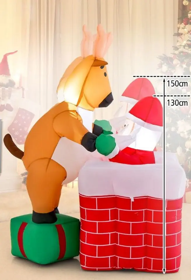 Decoratiune gonflabila Costway CM24314DE (Red/Brown) - 3