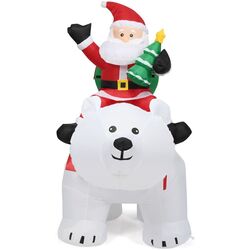 Figurina gonflabila Costway CM22832DE (White/Red) Thumb