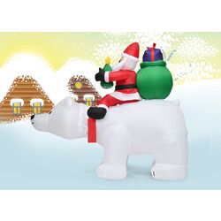 Figurina gonflabila Costway CM22832DE (White/Red) Thumb