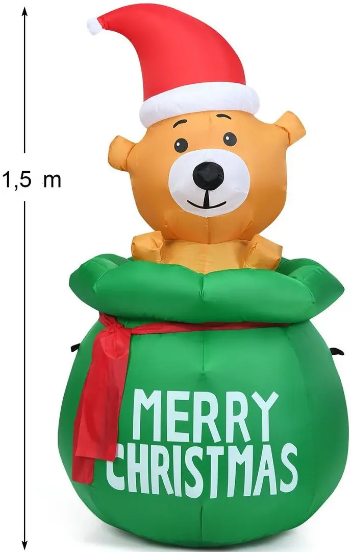 Figurina gonflabila Costway CM22882DE (Green/Brown/Red) - 5