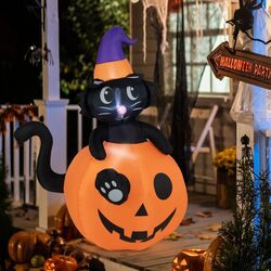 Figurina gonflabila Costway CM23897DE (Black/Orange) Thumb