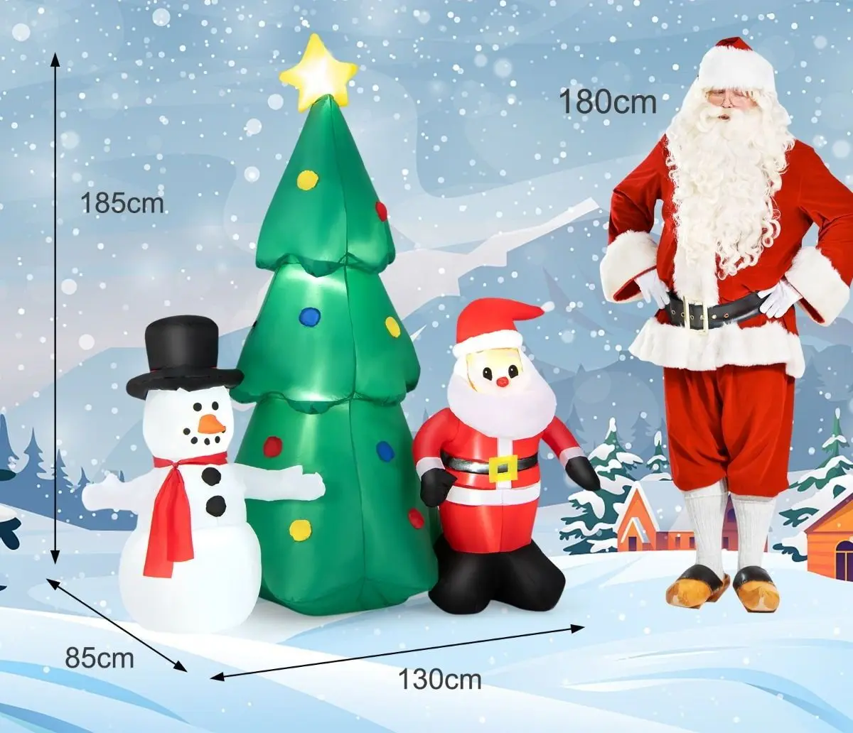 Figurina gonflabila Costway CM23979DE (Multicolor) - 2