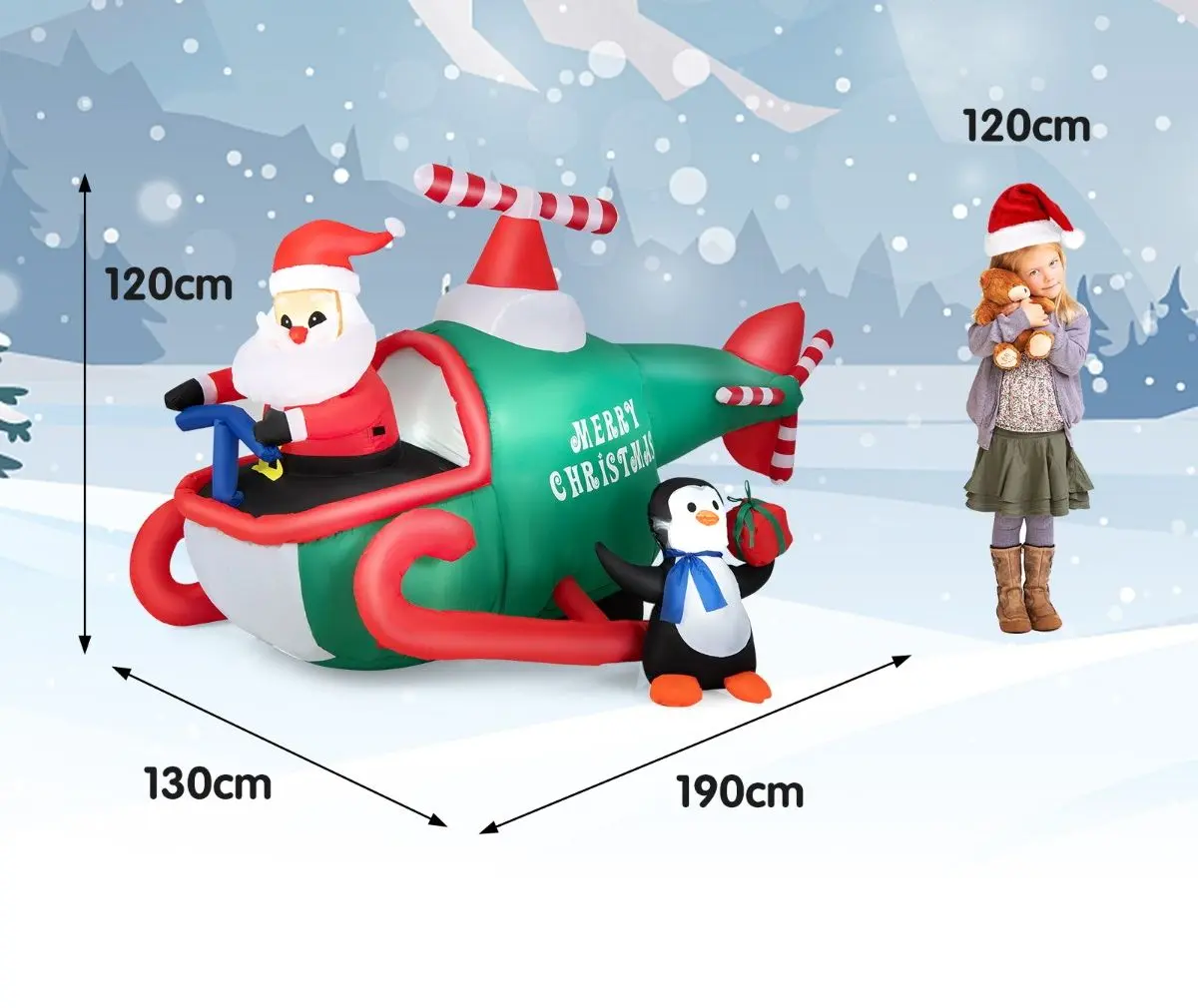 Figurina gonflabila Costway CM23981DE (Multicolor) - 4