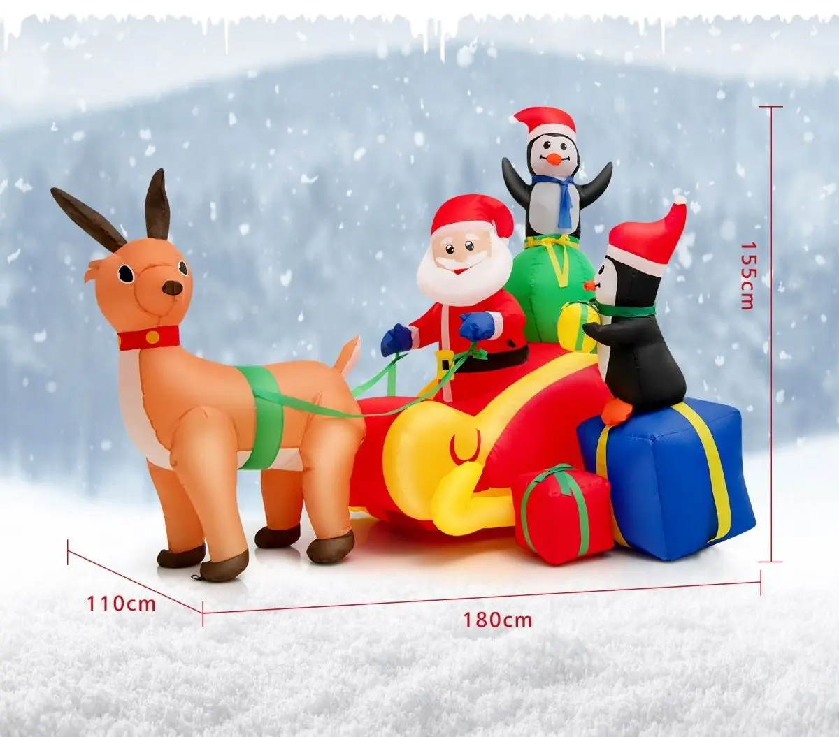 Figurina gonflabila Costway CM23988DE (Multicolor) - 2