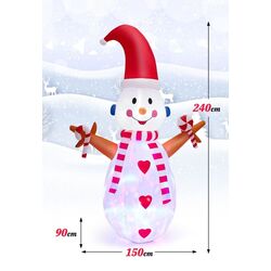 Figurina gonflabila Costway CM24088DE (White/Red) Thumb