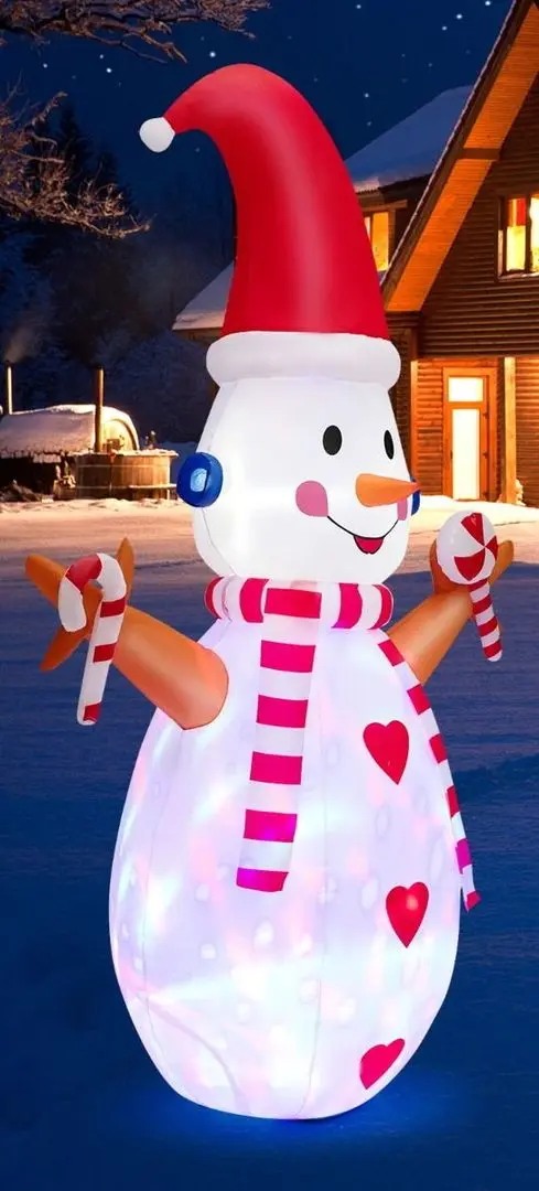 Figurina gonflabila Costway CM24088DE (White/Red) - 6