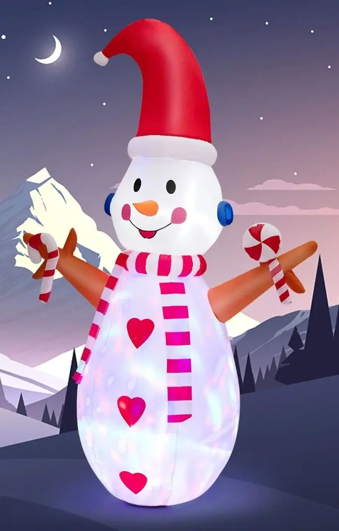 Figurina gonflabila Costway CM24088DE (White/Red) - 8