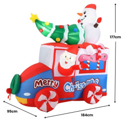 Надувная светодиодная декорация Costway CM24951DE 184см Thumb