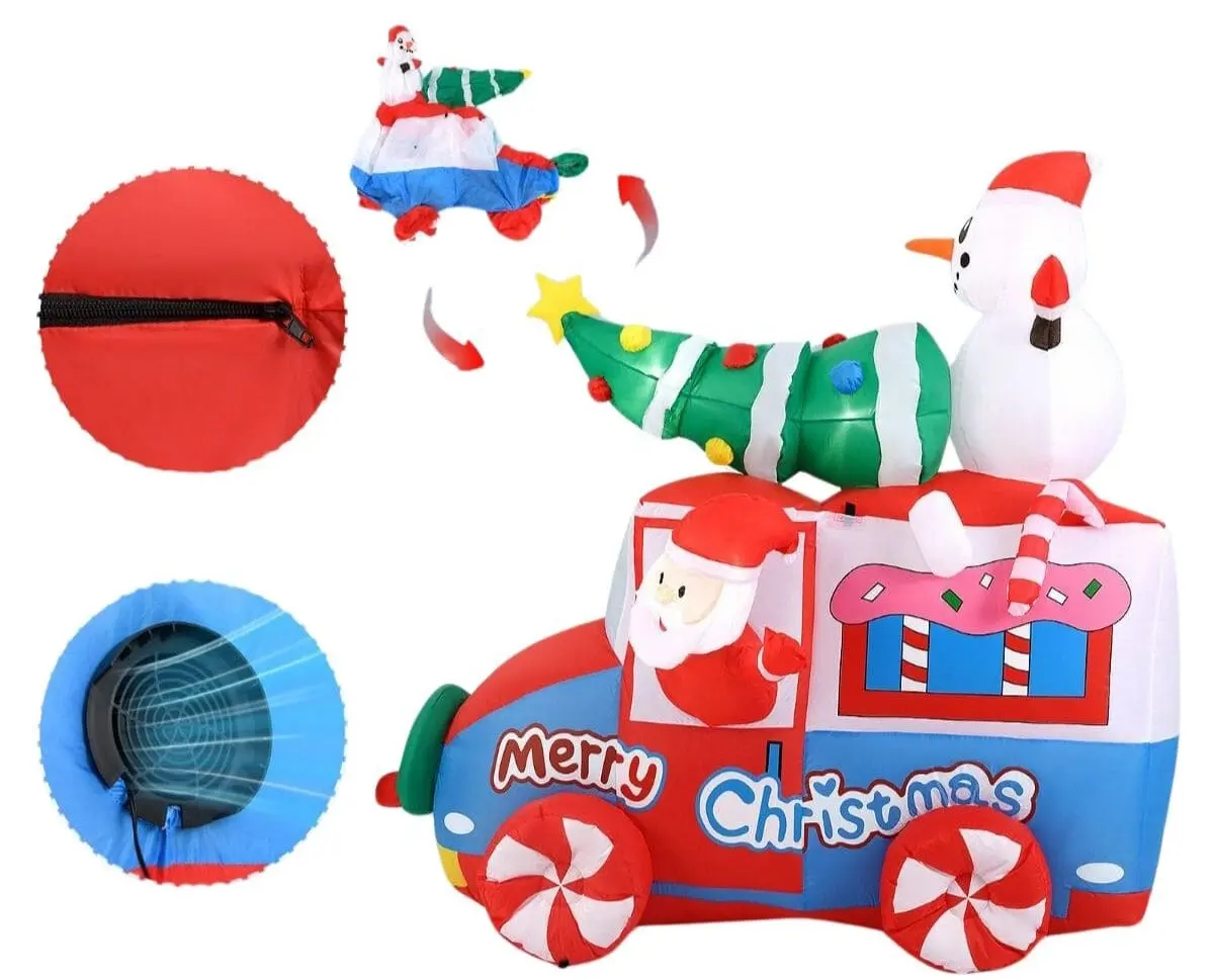 Надувная светодиодная декорация Costway CM24951DE 184см