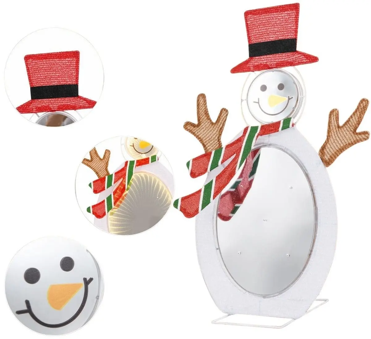 Светодиодный снеговик Costway CM25055DE (White)