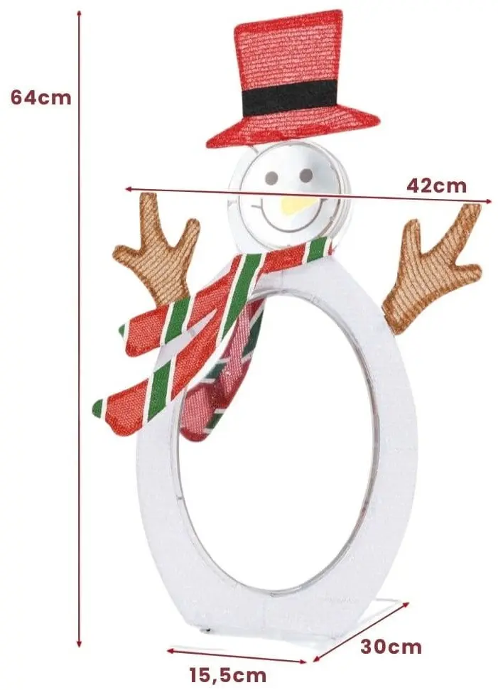 Светодиодный снеговик Costway CM25055DE (White)