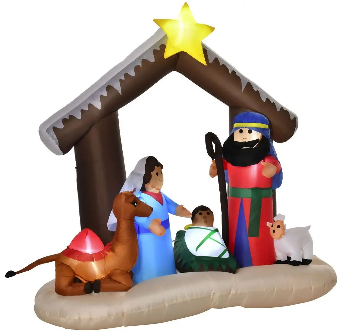 Надувной рождественский вертеп Homcom 844-427V90 (Multicolor)