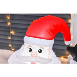 Mos Craciun gonflabil LED Homcom 844-006 1.2m (Red) Thumb