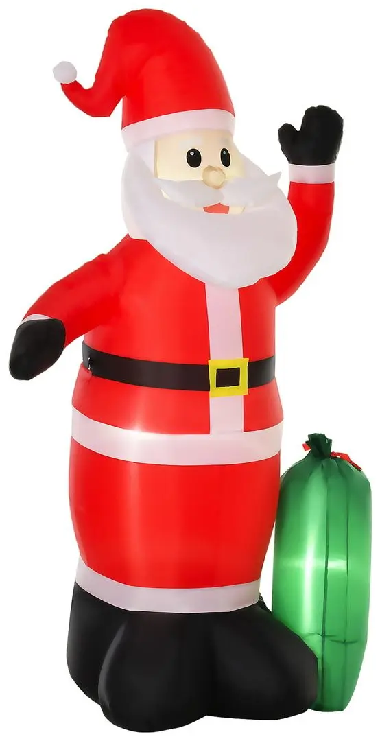 Mos Craciun gonflabil LED Homcom 844-165 2.4m (Red)