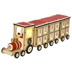 Trenul calendar de Craciun Homcom 830-519V00MX (Natural) Thumb