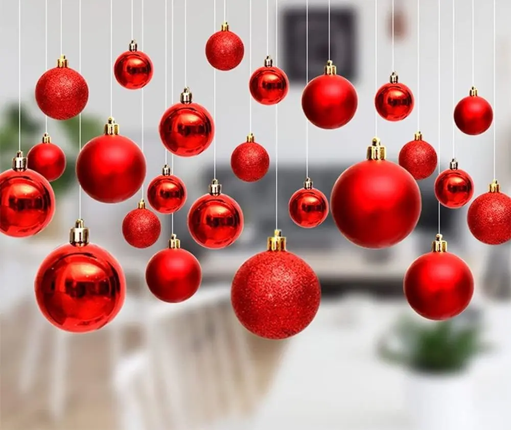 Набор елочных шаров BSTMOME M23-2-1327 (Red) - 3