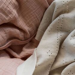 Детское одеяло BIBS Pointelle 70x100 (Ivory) Thumb