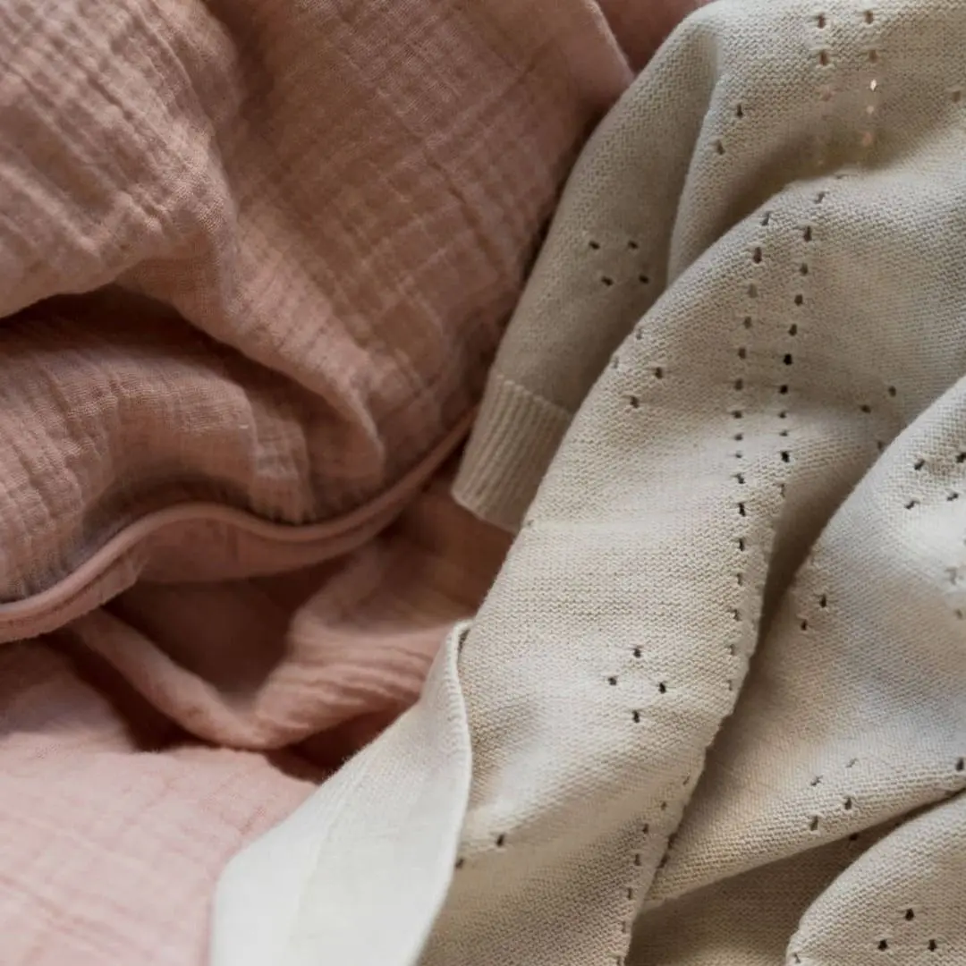 Детское одеяло BIBS Pointelle 70x100 (Ivory)