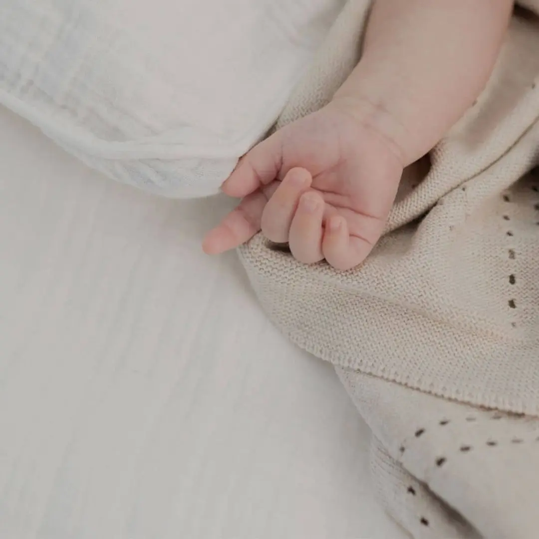 Детское одеяло BIBS Pointelle 70x100 (Ivory)