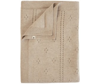 Plapuma pentru copii BIBS Pointelle 70x100 (Vanilla)