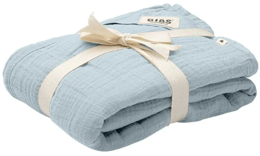 Plapuma pentru copii BIBS Swaddle 120x120 (Baby Blue)