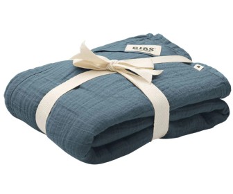 Plapuma pentru copii BIBS Swaddle 120x120 (Petrol)