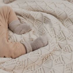 Plapuma pentru copii BIBS Wavy 70x100 (Ivory) Thumb