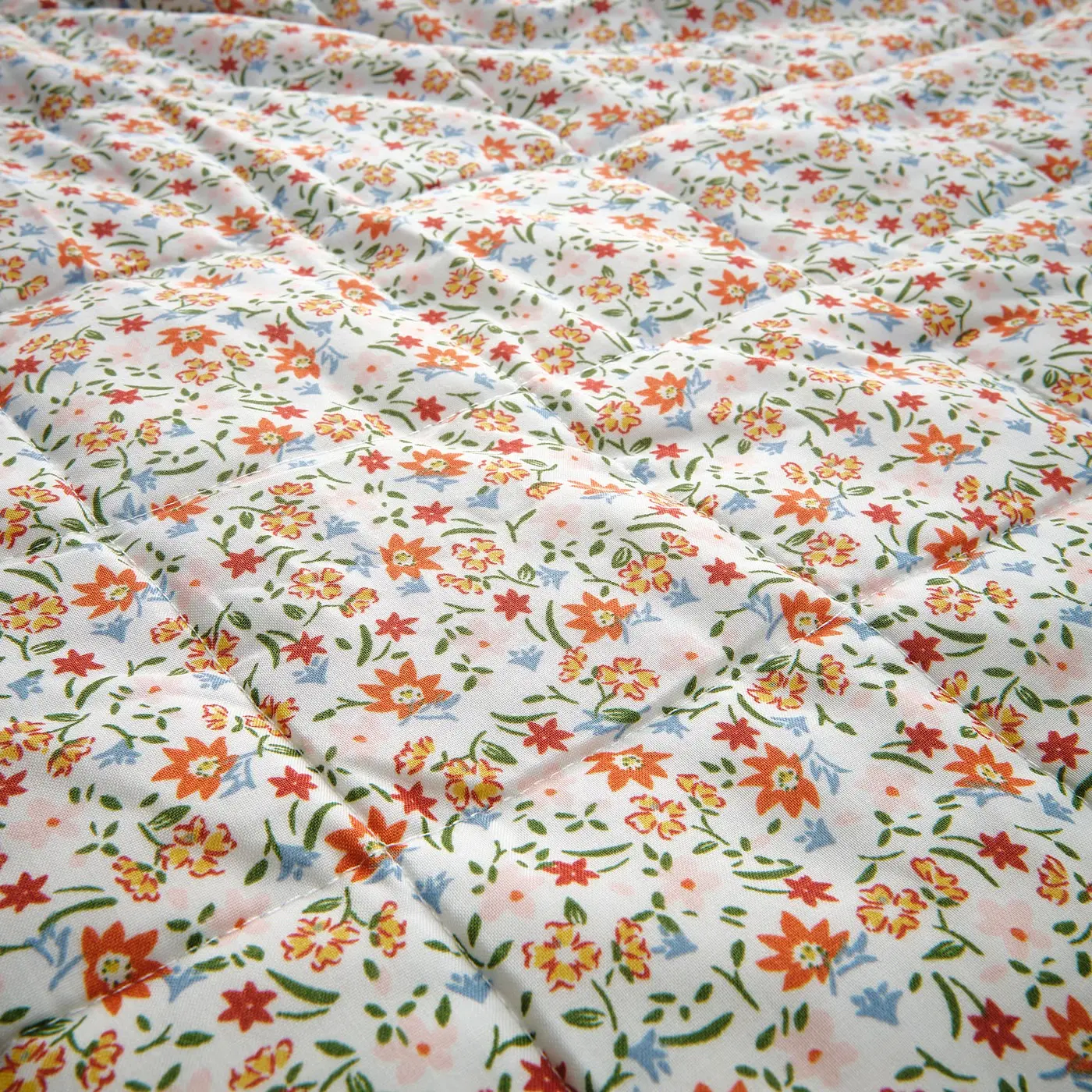 Plapuma Ikea Gullnattljus 160x250cm (Alb/Model floral) - 2