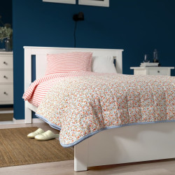 Plapuma Ikea Gullnattljus 160x250cm (Alb/Model floral) Thumb