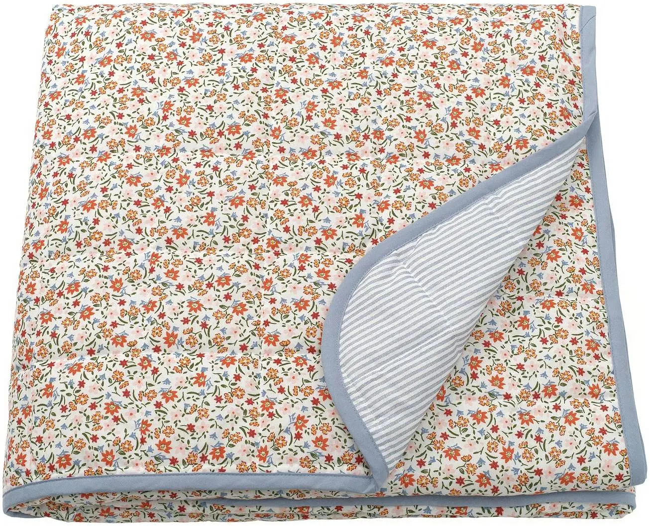 Plapuma Ikea Gullnattljus 160x250cm (Alb/Model floral)