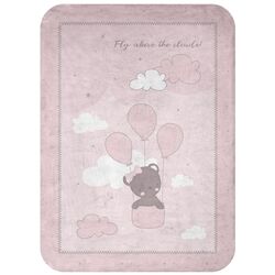 Plapuma pentru copii Kikka Boo Dream Big 80x110 (Pink)