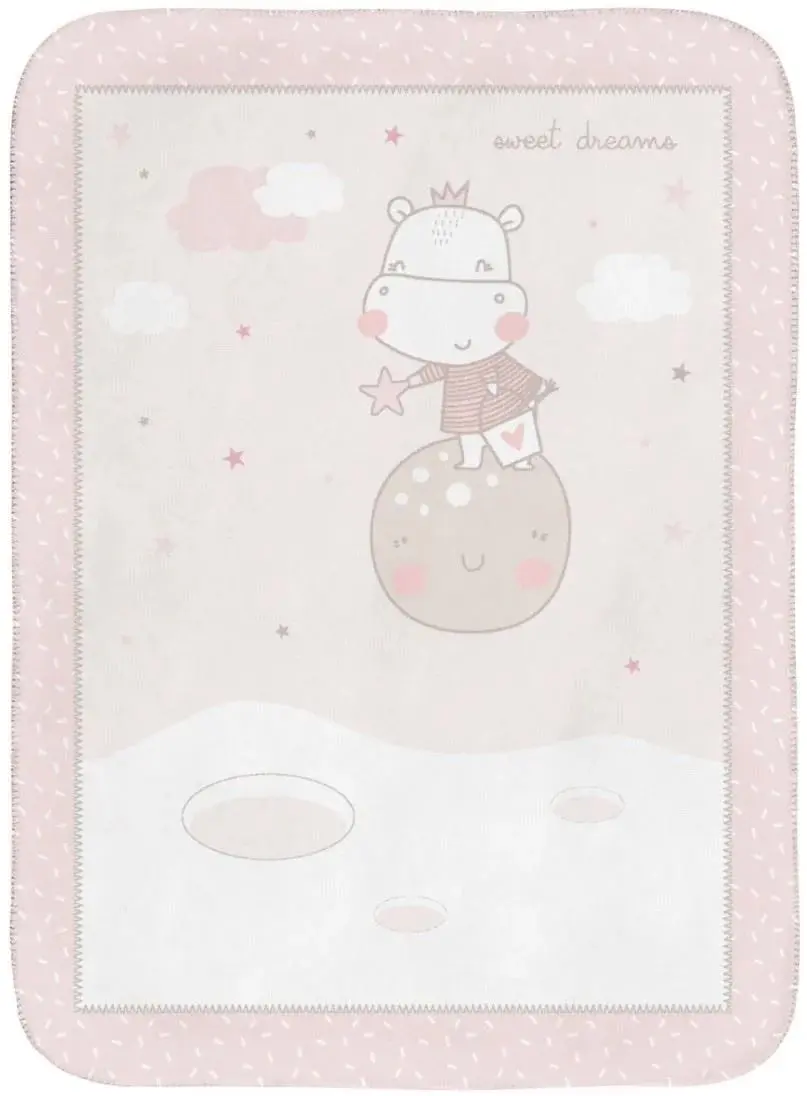 Детское одеяло Kikka Boo Hippo Dreams 110x140 (Pink)