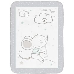Plapuma pentru copii Kikka Boo Joyful Mice 110x140 (Grey)