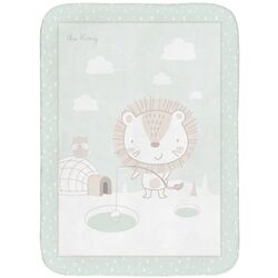 Plapuma pentru copii Kikka Boo Jungle King 80x110 (Mint)