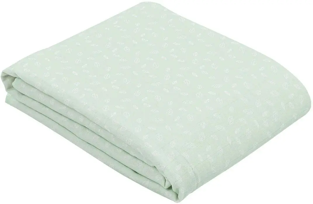 Plapuma pentru copii Kikka Boo Leaves 100x100 (Mint)