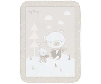 Plapuma pentru copii Kikka Boo My Teddy 110x140 (Beige)