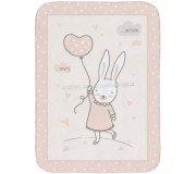 Plapuma pentru copii Kikka Boo Rabbits in Love 110x140 (Pink)