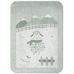 Plapuma pentru copii Kikka Boo Sleepy Sheep 110x140 (Green)